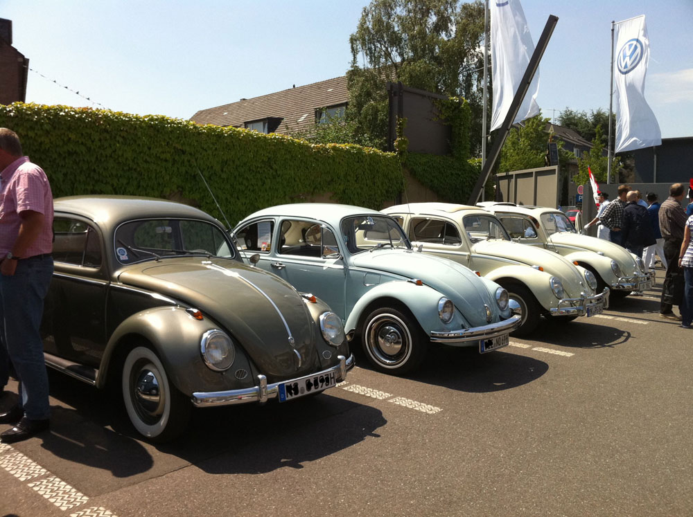 Die VW Käfer beim Käfertreffen Meilenwerk in Düsseldorf 2011